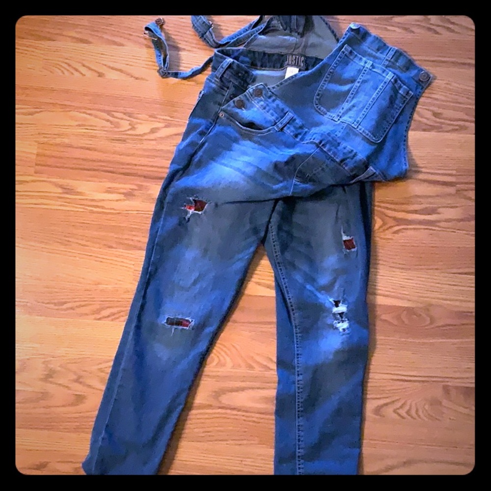 Justice overall jeans